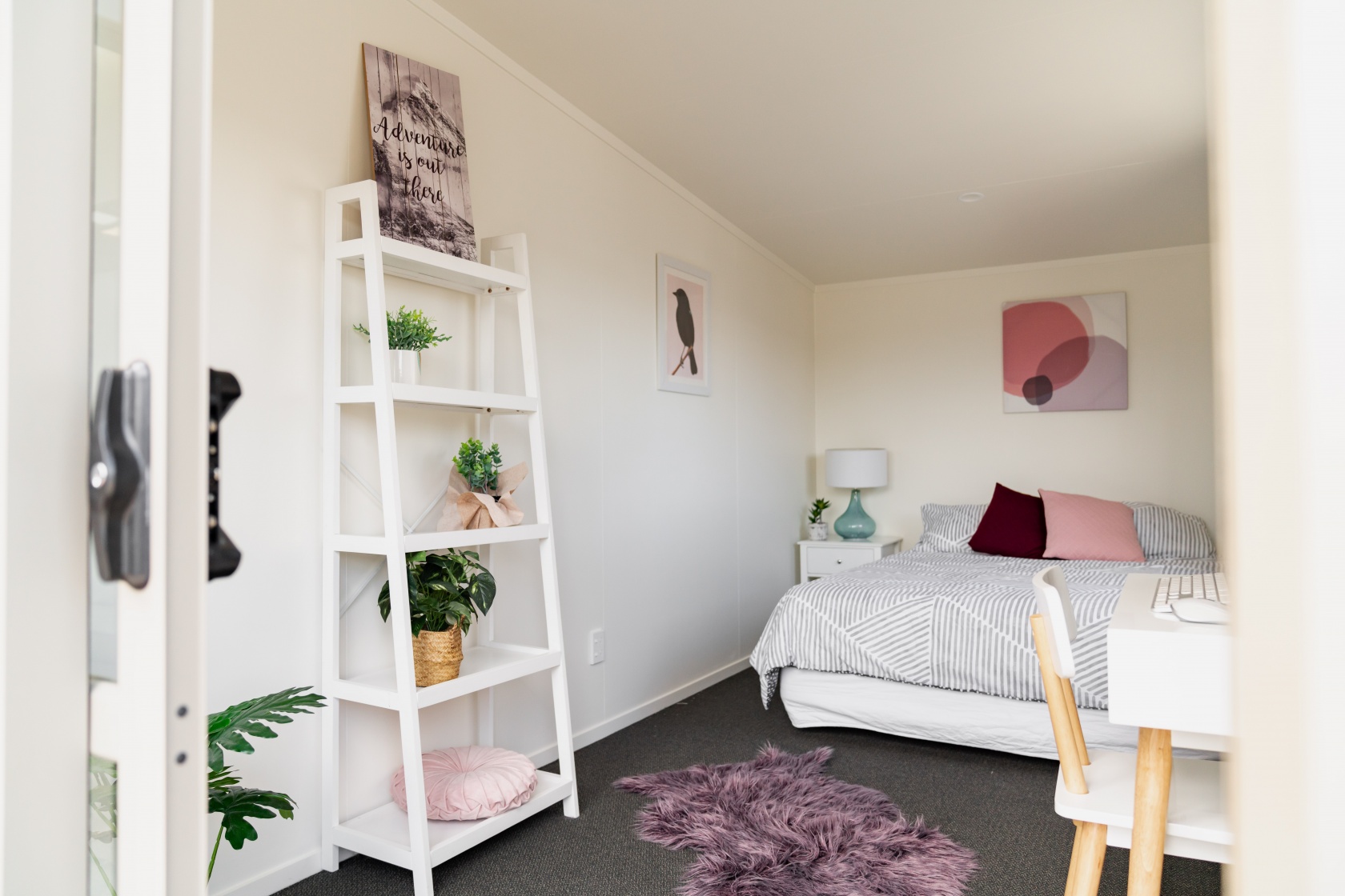 Cabin used as bedroom