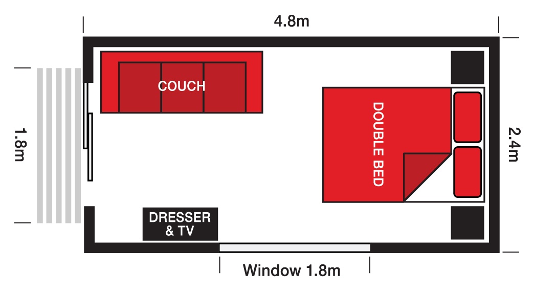 Extra Large Cabin floor plan