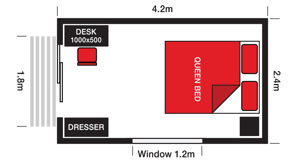 Large Cabin floor plan