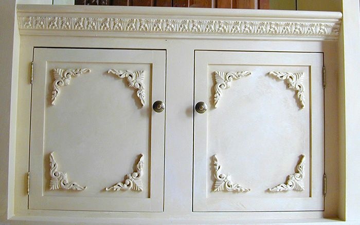 cabinet makeover for small space living in a cabin