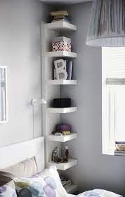 Corner Shelves in cabin