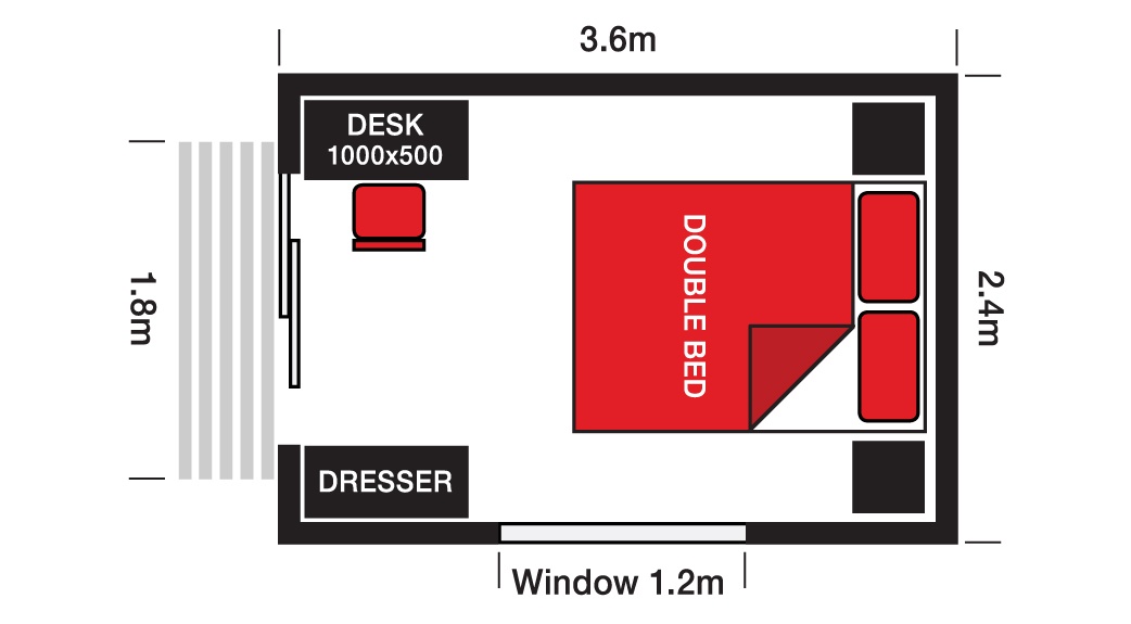 Standard Cabin floor plan